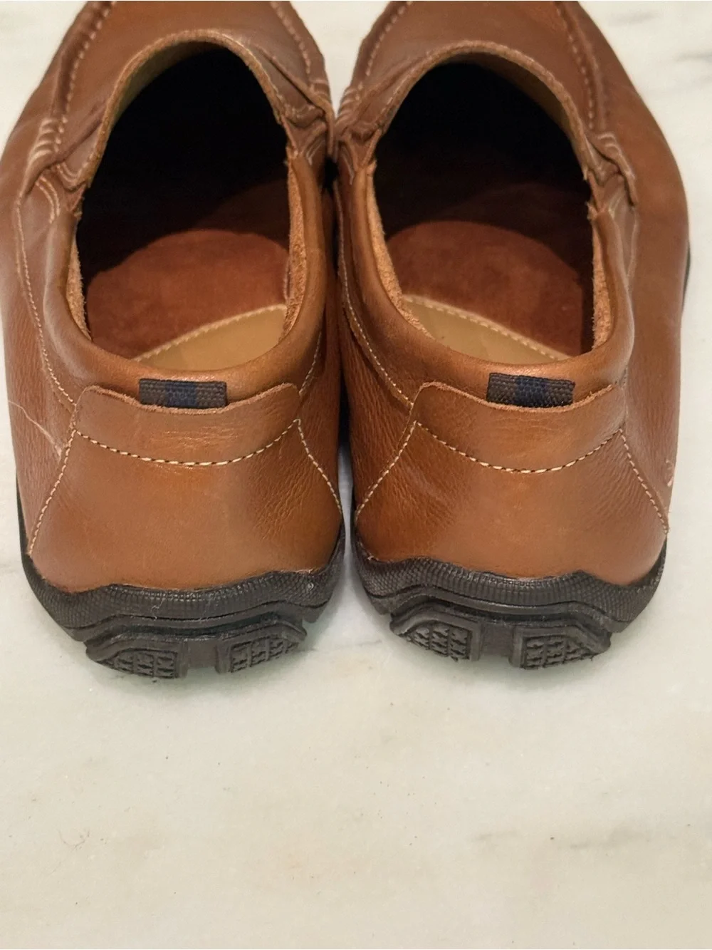 Flog Ltd. Kids' Tan Leather Penny Loafers